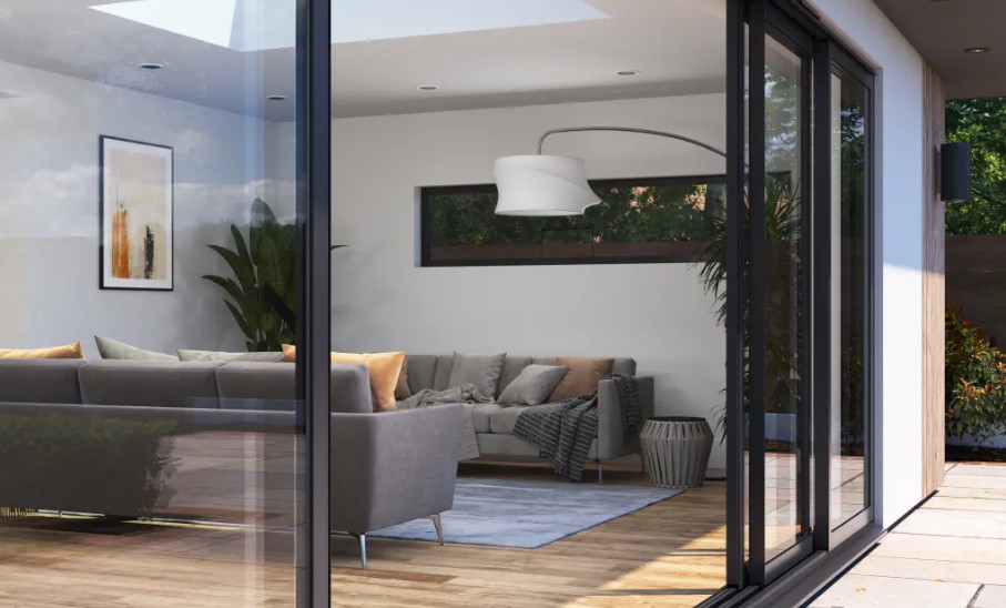 Componentes de una puerta corredera